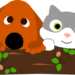 犬と猫イラスト